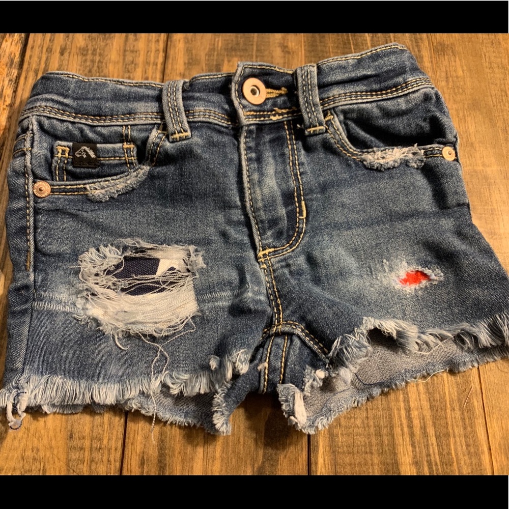 Stars and Stripes Distressed Shorts